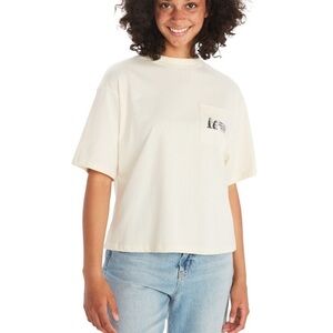 Marmot Women's Small Circle Heavyweight Pocket Short Sleeve T Tee Shirt Cream S